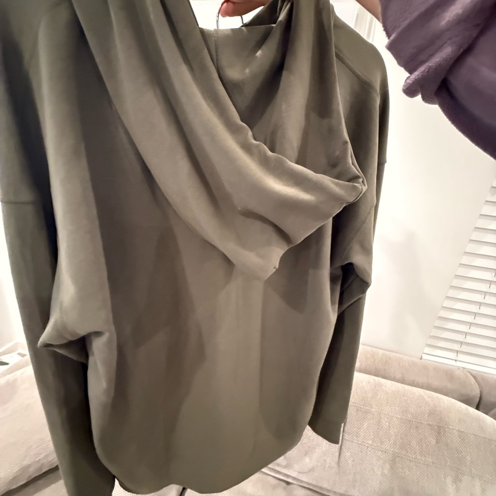 ALO Yoga Sage Green Zip-Up Hoodie - Picture 2 of 5